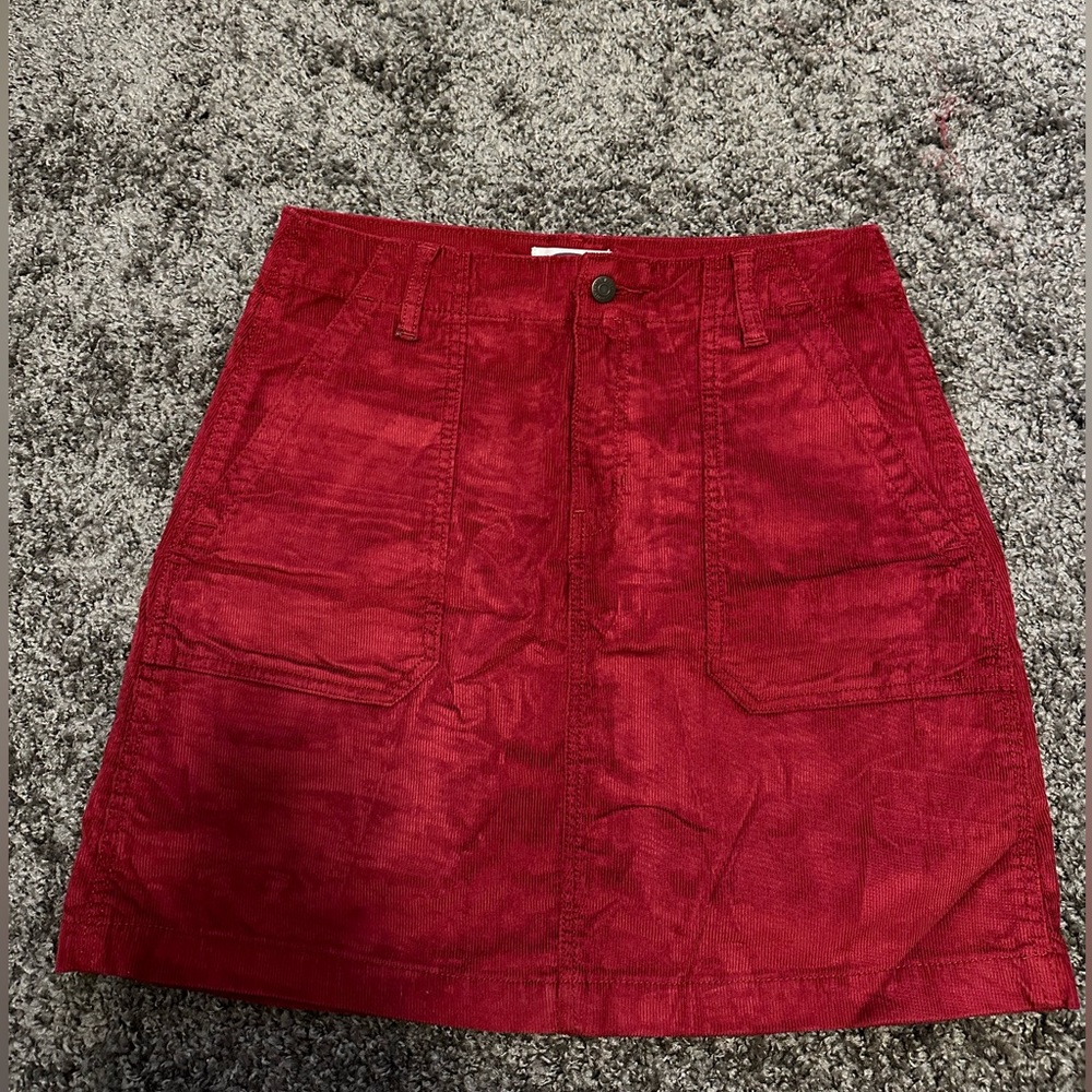 Women’s Size S Old Navy Burgundy Corduroy Skirt